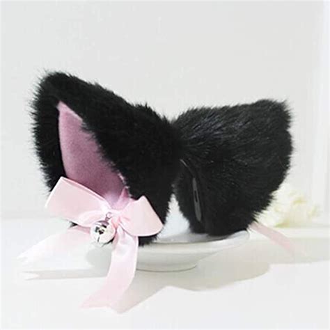 Cute Cat Ears Clip On Kitty Ears Hair Clip Women Girls Kawaii Cat Headband