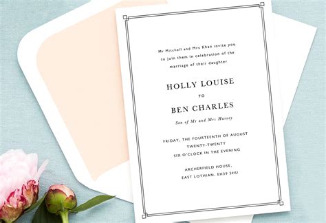 Parents Names On Wedding Invitation Etiquette - Wedding