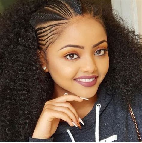 Clipkulture Lovely Style Inspiration For Ethiopian Albaso Braids Ethiopian Hair Hair Styles