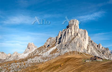 Mountain Landscape At Picturesque Passo Di Giau In The Alps
