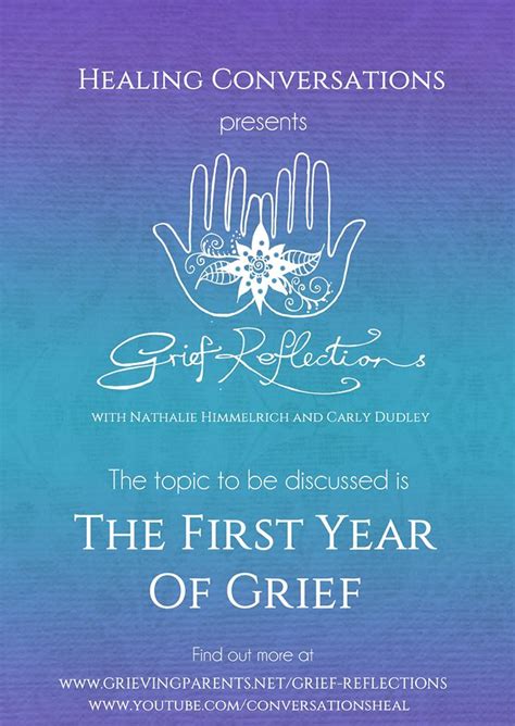 Grief Reflections Topic The First Year Of Grief Grieving Parents