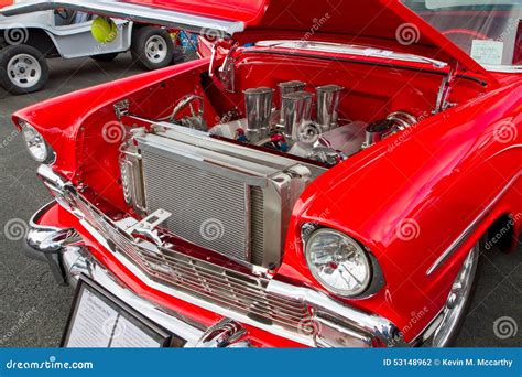 Classic 1956 Chevy Hot Rod Editorial Photography Image Of Antique