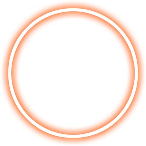 Glowing Circle Png Circle Neon Lights Transparent Clipart Full Size