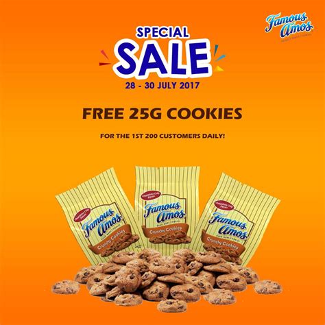 Celebrate malaysia's birthday with famous amos malaysia day promo ! Famous Amos Special Discount Sale & FREE 25g Cookies ...
