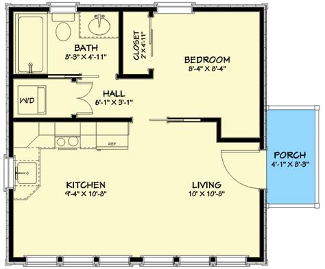 Free Tiny House Plan Without Loft Under Sq Ft Smal Vrogue Co