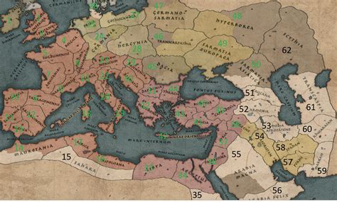 27 Attila Total War Map Maps Database Source