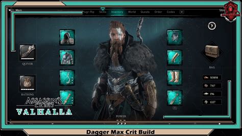 Assassin S Creed Valhalla Dagger Max Crit Build YouTube