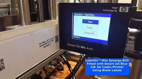 Smart Jet Tij Printer On Labelon Mini Synergy Bcd Labeling Machine