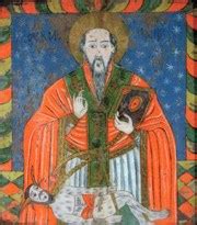 In nordul transilvaniei, in asezarile de pe somes, in bihor, oamenii duceau in aceasta zi la. Sfantul Haralambie in pictura populara pe sticla