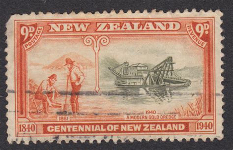 Blogart New Zealand 1940 The 9 Pence Postage Stamp Centenary Of New