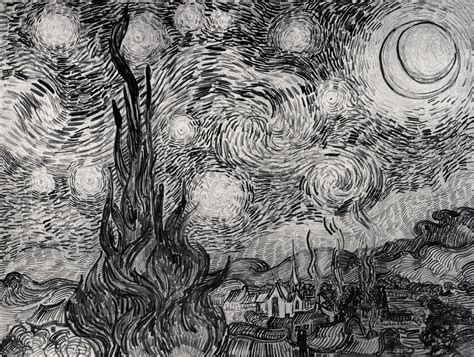 The Starry Night 1889 Vincent Van Gogh