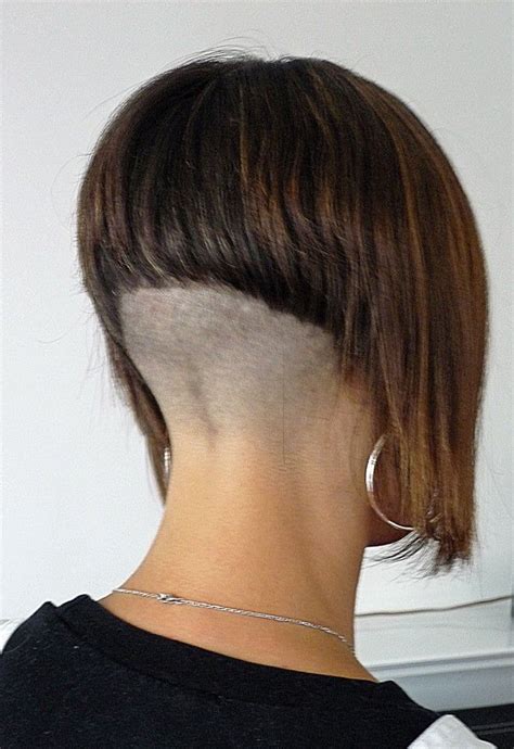 Aline With High Shaved Nape Short Bob Haircuts Pinterest Shaved Nape