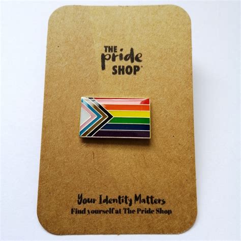 Rainbow Progress Flag Pin Badge