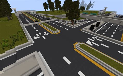 Highway Diamond Interchange Minecraft Project Minecraft City