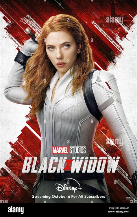 Black Widow Us Streaming Poster Scarlett Johansson As Black Widow