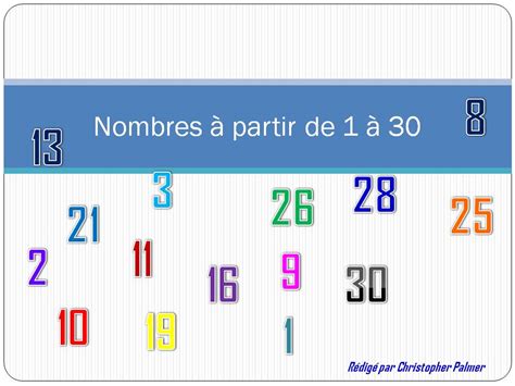 French Numbers 1 30 Teaching Resources