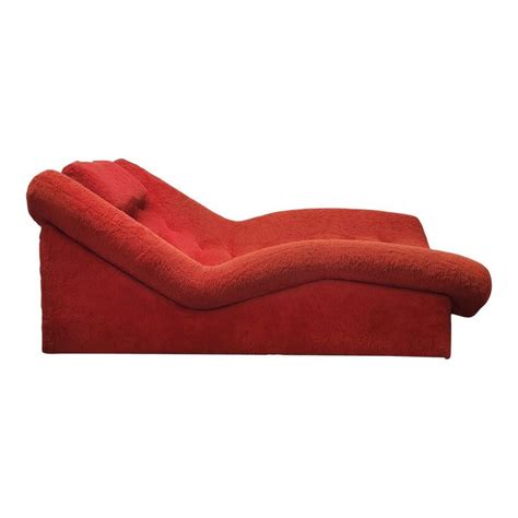 1970s Oversized Shag Cocoon Wave Chaise Lounge Chair In 2022 Chaise Lounge Chair Chaise