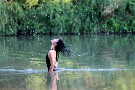 Free Images Tree Water Nature Forest Girl Sunlight Wild