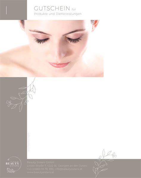 Gutschein - Design 1 - Beauty Sisters