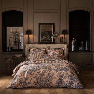 Optez pour un modèle en fonction de votre décoration ! Housse de couette 4 Continents en percale beige/bleu ...