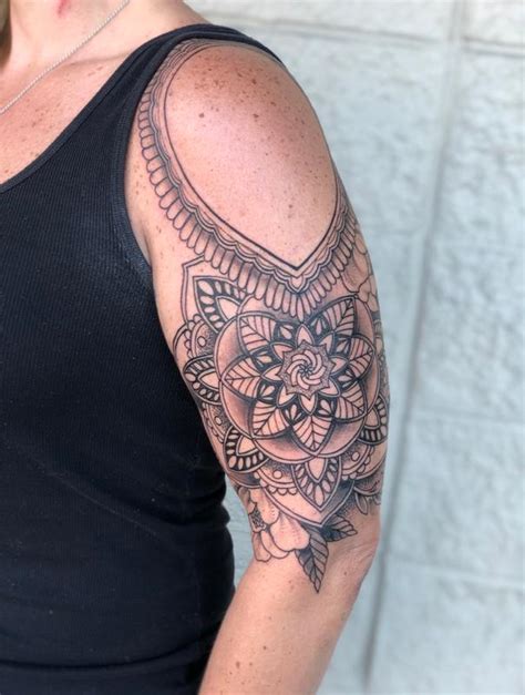 Mandala Half Sleeve By Drew Tattoos