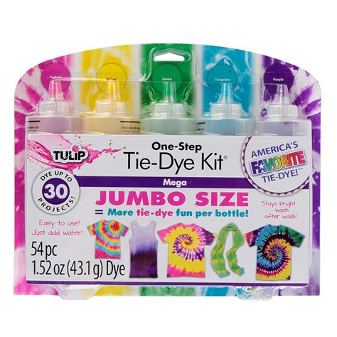 Tulip 5 Color One Step Tie Dye Kit Mega Jumbo Size