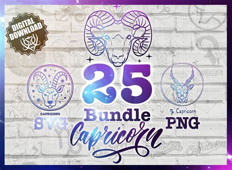Zodiac Capricorn, Horoscope, Astrology Signs, Bundles, Svg, Etsy