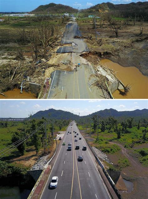 Before And After Photos Of Puerto Rico Shows The Island Six Months