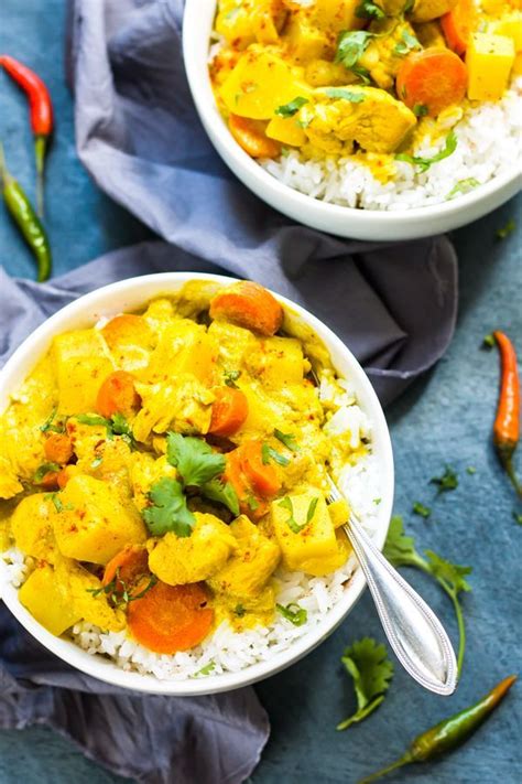 The yellow curry is what gives his thai yellow curry recipe it's name so don't skip it! Thai Yellow Chicken Curry with Carrots and Potatoes ...