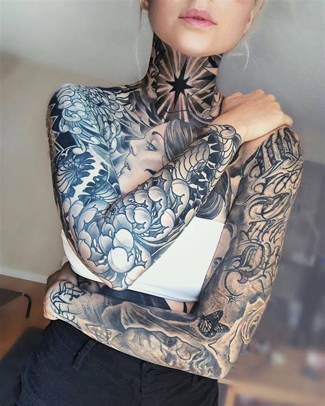 Understanding women body types will help you lose weight. Janelle Walker | Neck tattoos women, Full neck tattoos ...