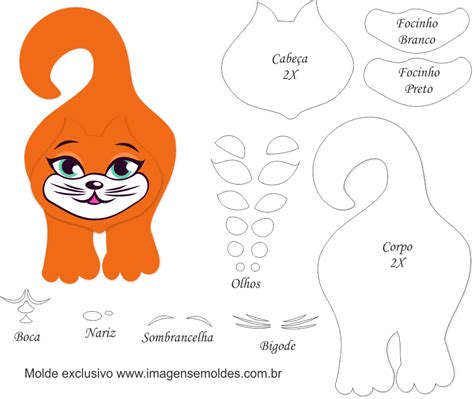 Molde Gato Para Imprimir