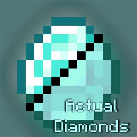 Actual Diamonds Minecraft Texture Pack