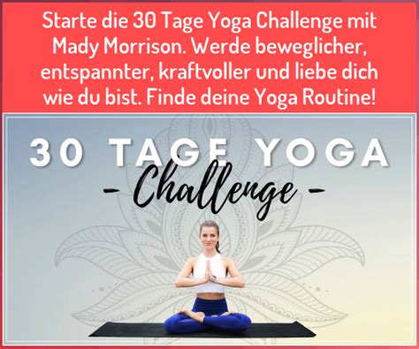 30 Tage Yoga Challenge Mady Yoga De