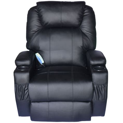 Home Massage Chair Pu Leather Vibrating Aosom Us Homcom Luxury Faux