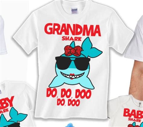 Please request a custom listing listing includes. Shark Birthday, Baby Shark, Family Shirts - Baby Bee Tees