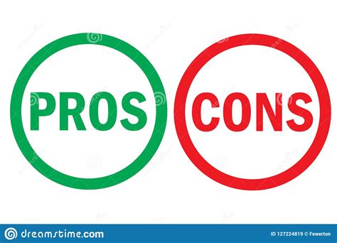 Pros And Cons List Line Icon Concept Pros And Cons List Flat Vector