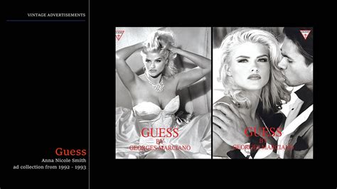 1992 93 Anna Nicole Smith In Guess Jeans Ad Collection Youtube