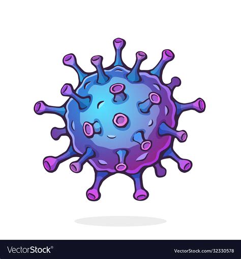Coronavirus Cell Covid 19 Royalty Free Vector Image