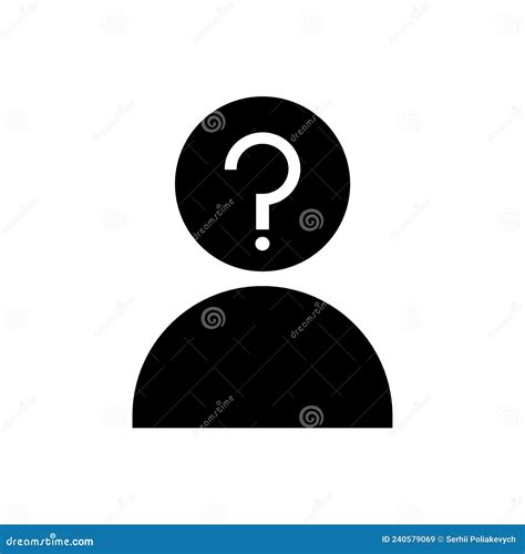 Unknown Person Icon Question Mark Anonymous Avatar Human Silhouette