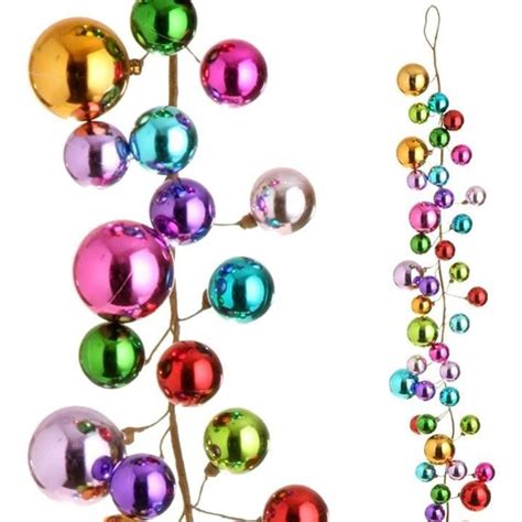 4 Multi Color Ball Garland Christmas Garland Christmas Garland For