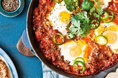 Serve with warm corn tortillas, tomatillos salsa, and lemon or lime wedges. Mexican eggs with potato hash - Recipes - delicious.com.au
