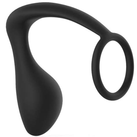 Anal Tease Silicone Cock Ring And Plug Black Sex Toys At Adult Empire