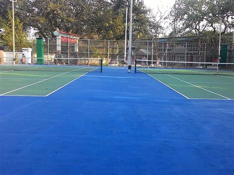 One of the players serves, the other the tennis court is rectangular, 23.77 meters long and 8.23 meters wide (10.97 meters for the international tennis federation (itf) has special requirements for rackets: Synthetic Surface and Flooring of Tennis Court - Costa ...