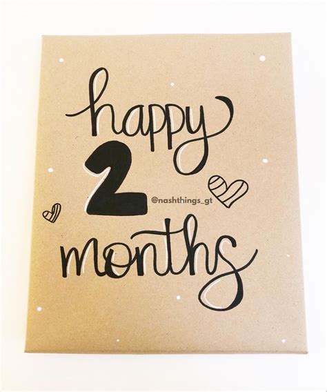Happy 2 Months 🥰 Novelty Sign Novelty Months