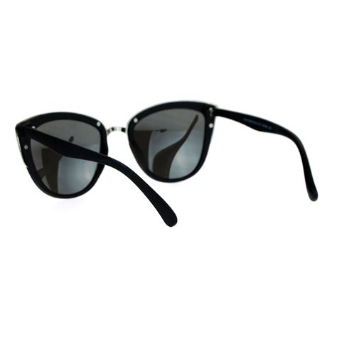 sa106 womens color mirror reflective lens oversize cat eye sunglasses ebay