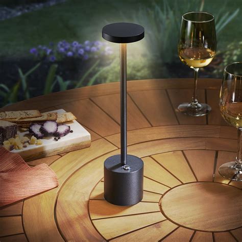 The Cordless Led Table Lamp Hammacher Schlemmer
