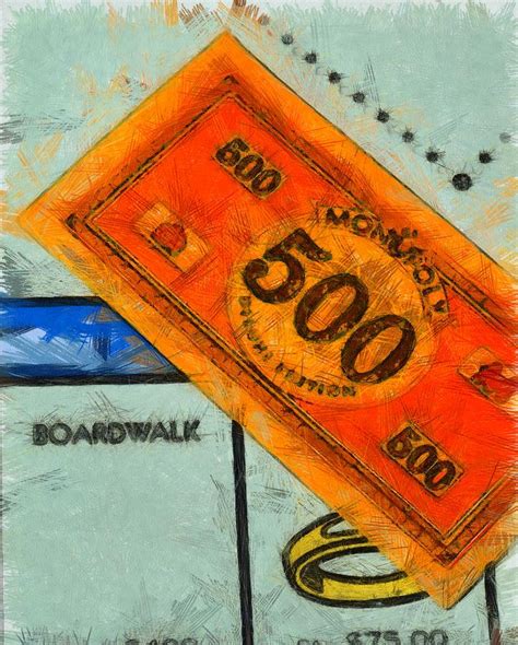 Monopoly Money Painting By Dan Sproul