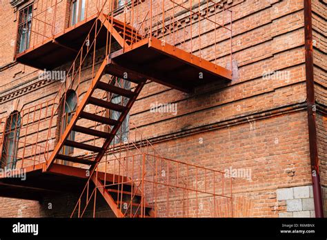 Apartment Building Fire Escape Staircase Hi Res Stock Photography And