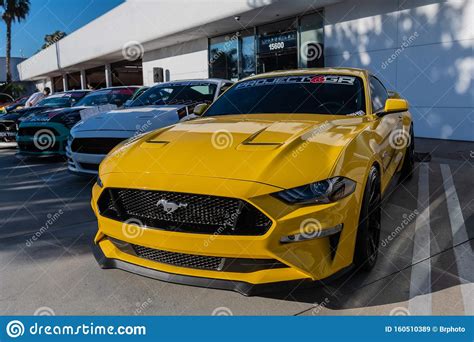 Ford Mustang On Display During Galpin Car Show Editorial Stock Image