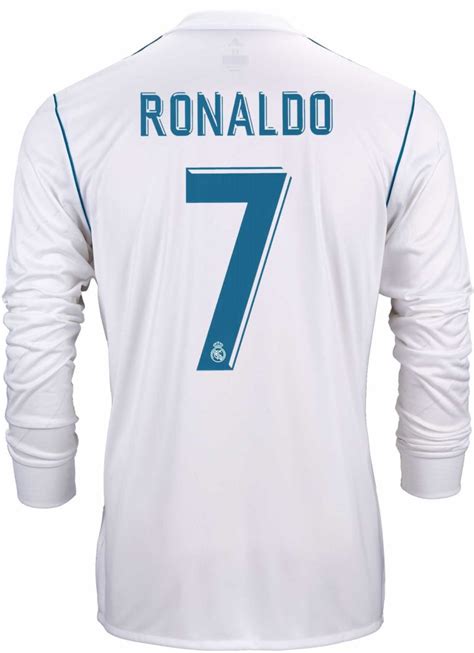 201718 Adidas Cristiano Ronaldo Real Madrid Ls Home Jersey Soccerpro